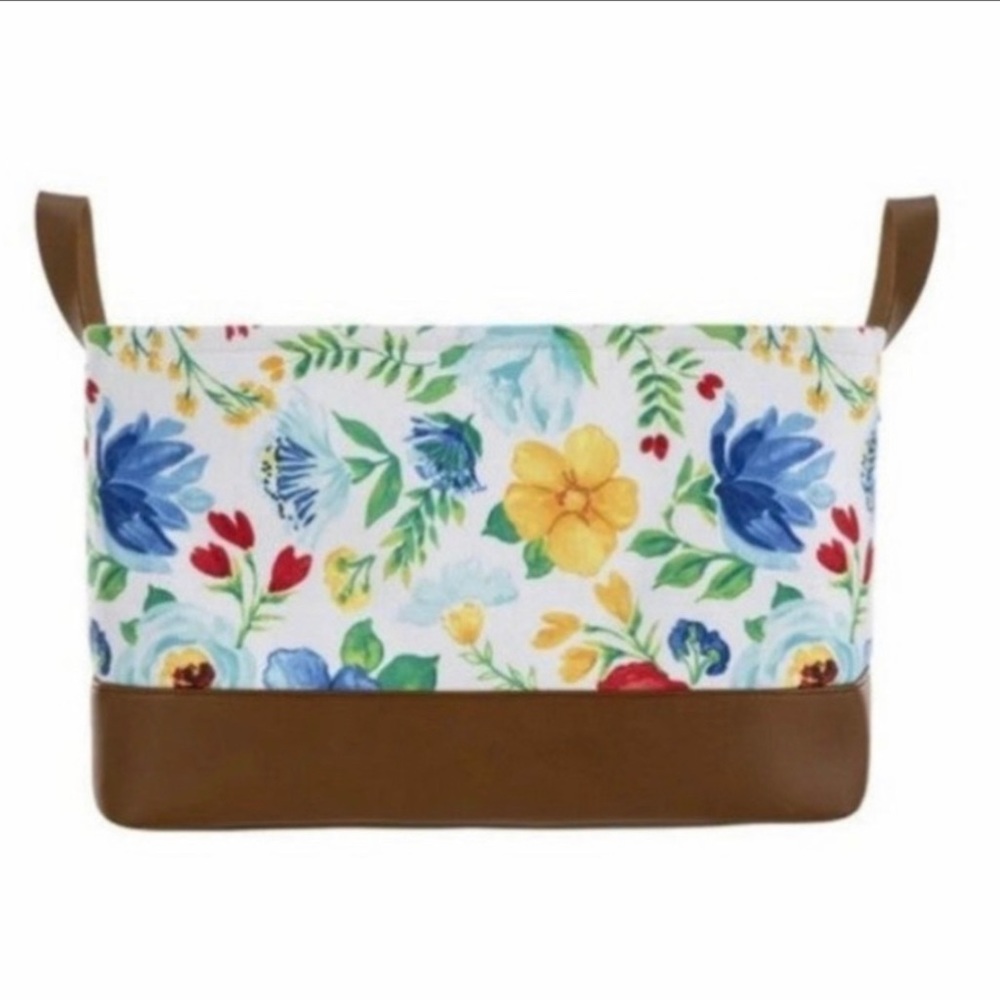 The Pioneer Woman Polyester, Polyurethane & Iron Storage Basket